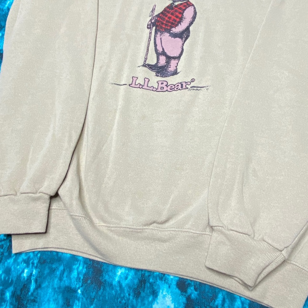 Vintage L.L Bear Sweatshirt 80s XL L.L. Bean Spoof - Picture 5 of 8